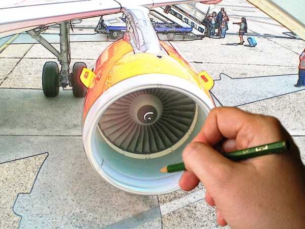 Creation of Sketching the Jet: Step 4